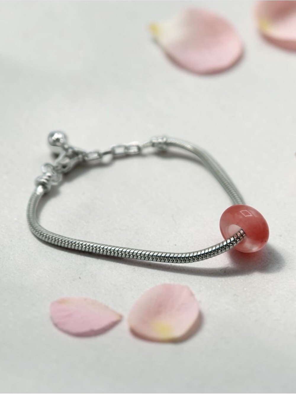 STRAWBERRY QUARTZ DORA BRACELET